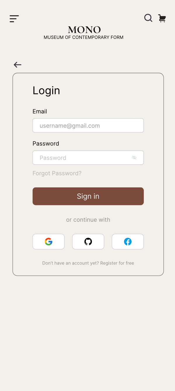 MONO — login