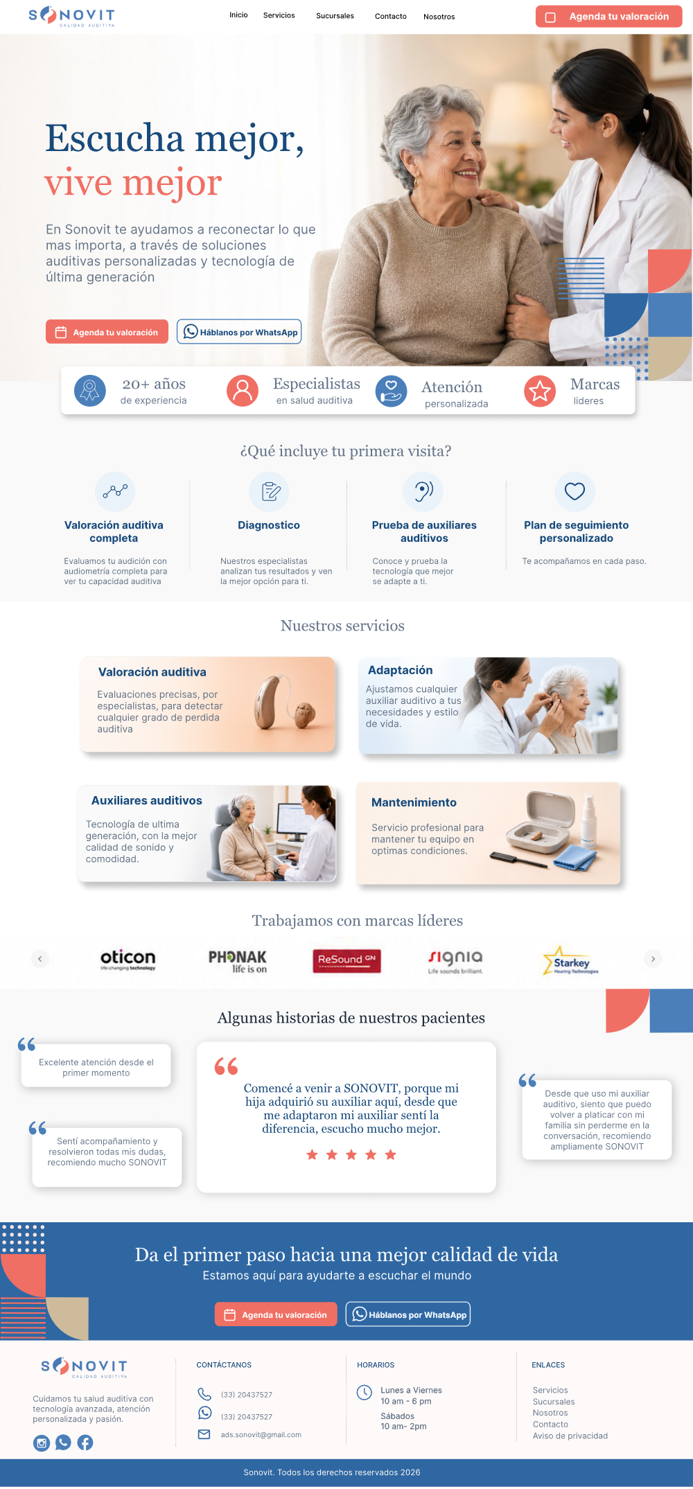Sonovit website — Home